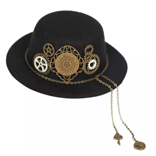 Accessoires de costume de mini chapeau haut de forme Steampunk pour le