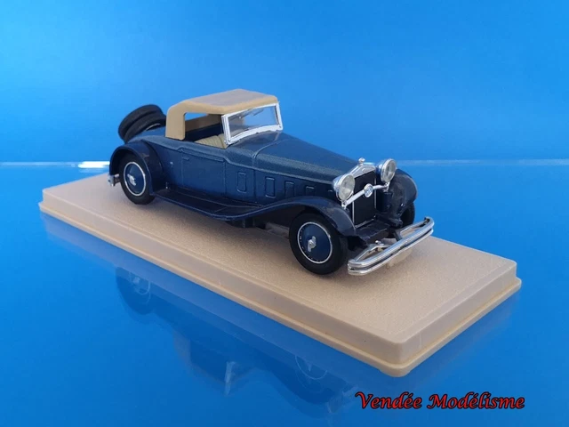 VOITURE DE collection - Delage D8 cabriolet découvert 1934 - Eligor