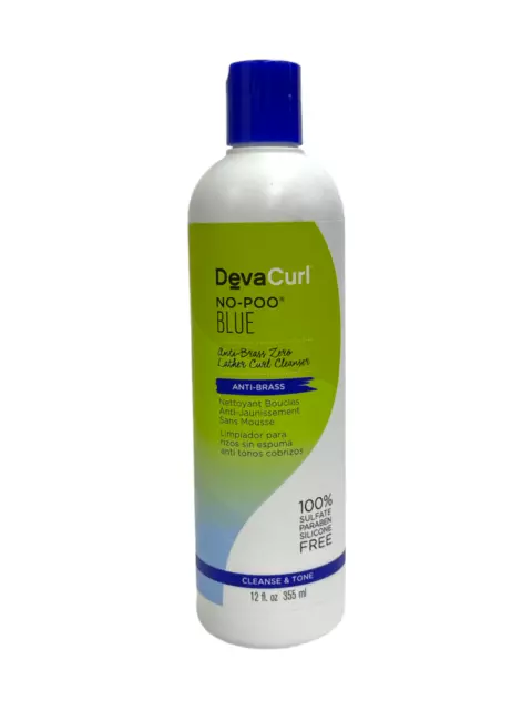 Deva Curl No-Poo Blue Anti-Brass Cleanse & Tone 12 oz Deva Curl No-Poo Blue Anti-Brass Cleanse & Tone 12 oz