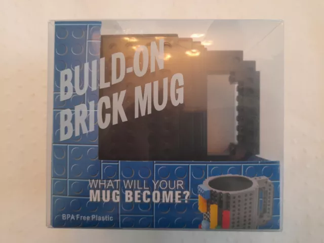 Nueva taza de ladrillo construida en negro - plástico libre de BPA - 12 OZ regalo del Día del Padre