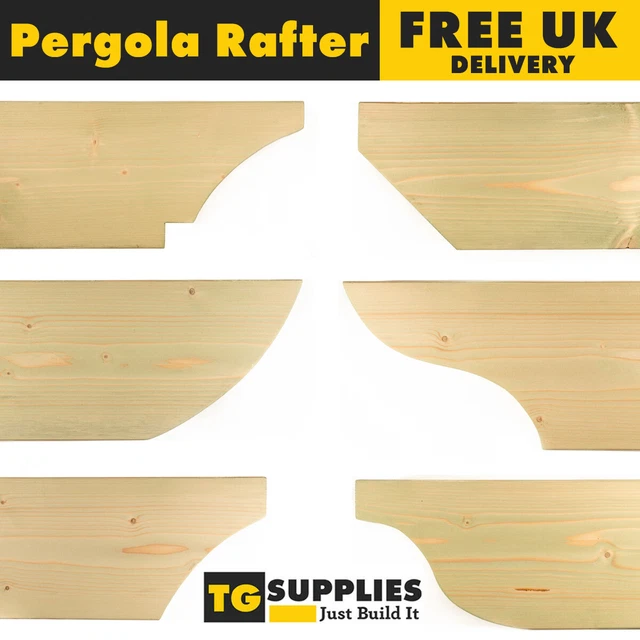 HIGH QUALITY TIMBER Pergola Rafters Wooden Pergola Crossbeams TREATED ...