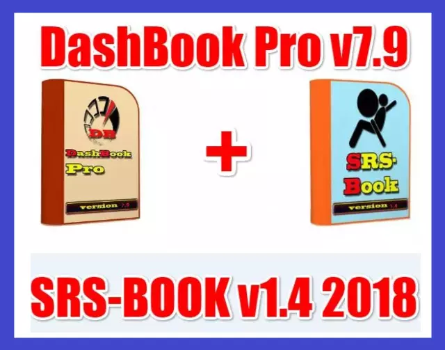 Dashbook Pro 7.9 SRS Book 1.4 2018 Airbag Instrument cluster compteur Dushbook