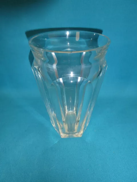 Baccarat Vase En Cristal Taillé A Pans Modèle Nelly