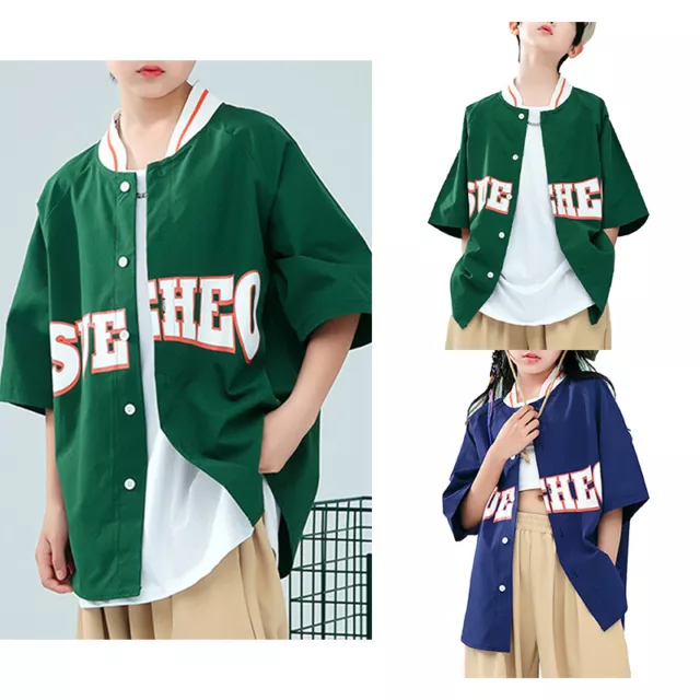 KIDS BOYS GIRLS Shirt Hip-Hop Blouses Performance Jacket Soft Tops