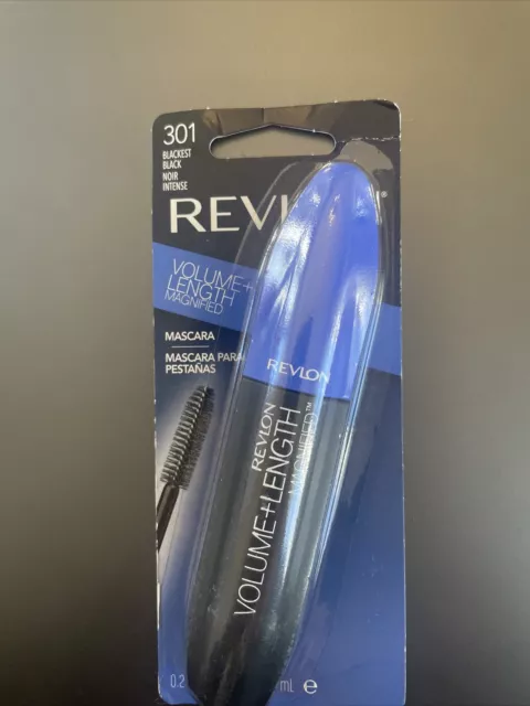 Revlon 301 Blackest Black Mascara Volume Length Magnified NEW