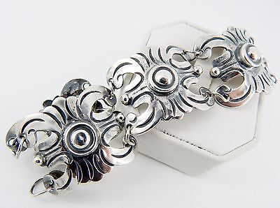Bellissimo bracciale antico in argento massiccio con charm intorno al 1900 Gioielli Bracciali Bracciali a catena e a maglie 