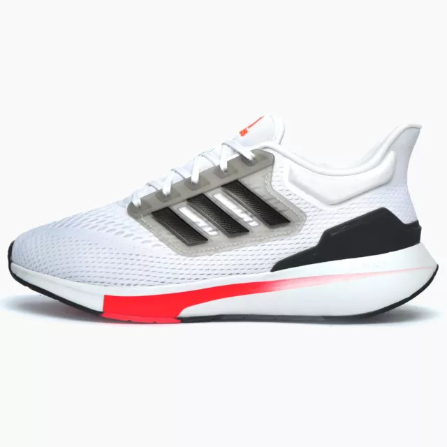 Adidas EQ21 Run Bounce Mens Running Shoes Gym Fitness Sports Trainers White