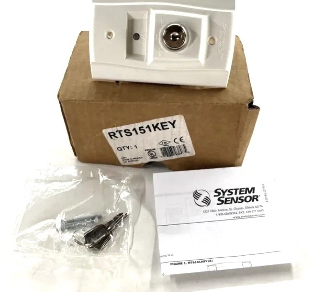 SYSTEM SENSOR RTS451KEY Remote Test Station, Key Switch $46.67