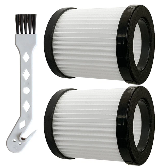 HpLive Filter für MOOSOO XL-618A Akku-Staubsauger 10Kpa Saugkraft 4 in 1 Handstaubsauger, Staubsauger Ersatzfilter Waschbar (mit Bürste) Weiß