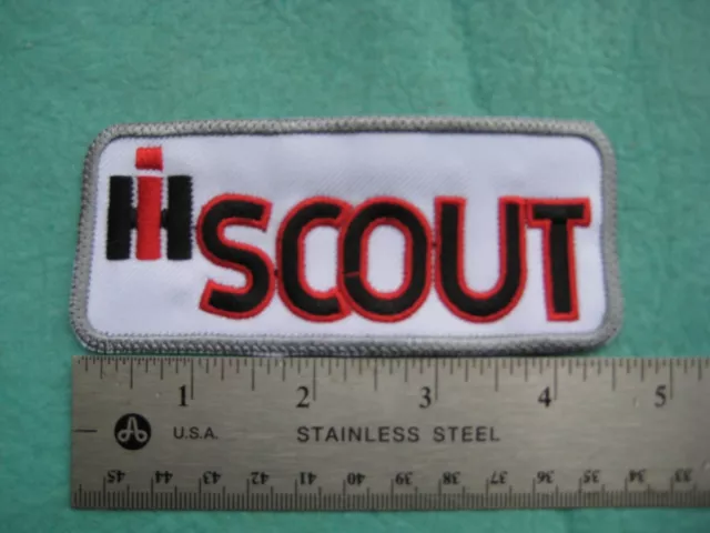 Scout IH International Harvester Parts Equipment Uniform Dealer Hat Patch Scout IH International Harvester Parts Equipment Uniform Dealer Hat Patch
