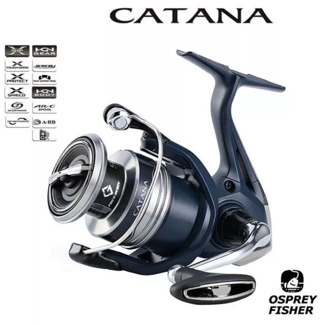 22 Shimano Catana Spinning Fishing Reel 4BB 8.5 Max Drag Saltwater Fishing Reel