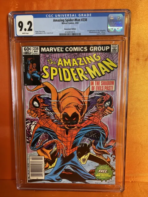 Amazing Spider-Man #238 CGC 9.2! With Tattooz! Newsstand! 1983! 🔥🔥🔥🔥