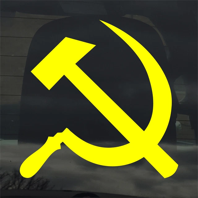 Hammer And Sickle Custom Vinyl Sticker Decal Russian Soviet USSR