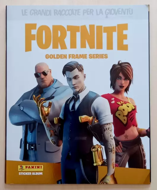 FORTNITE Golden Frame Series Panini STICKER ALBUM FIGURE NEW EMPTY 6 FIGURES