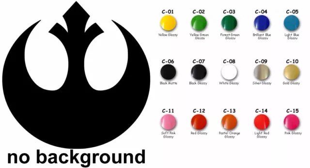 Rebel Alliance Vinyl Decal Sticker Car Helmets Window Star Wars Empire Laptop