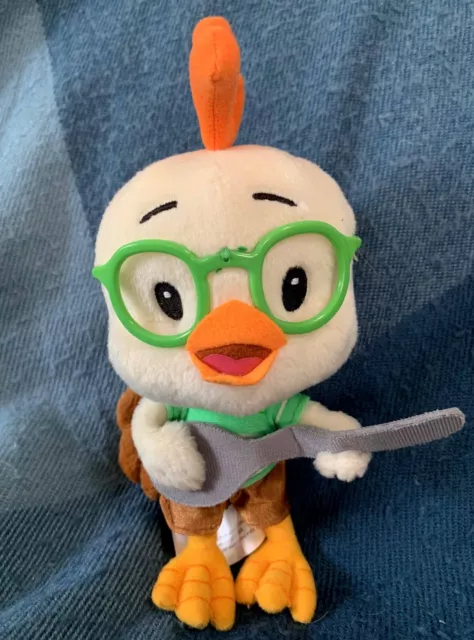 Disney - Chicken Little Holding Spoon 2005 Plush Soft Toy Poseable Legs 22cm