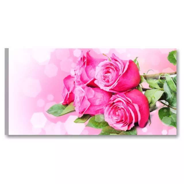 Quadri L&C ITALIA Fiori Vintage: Tela Shabby Chic 90x45 Con Fiori Rosa E Bianchi Per Casa - 5
