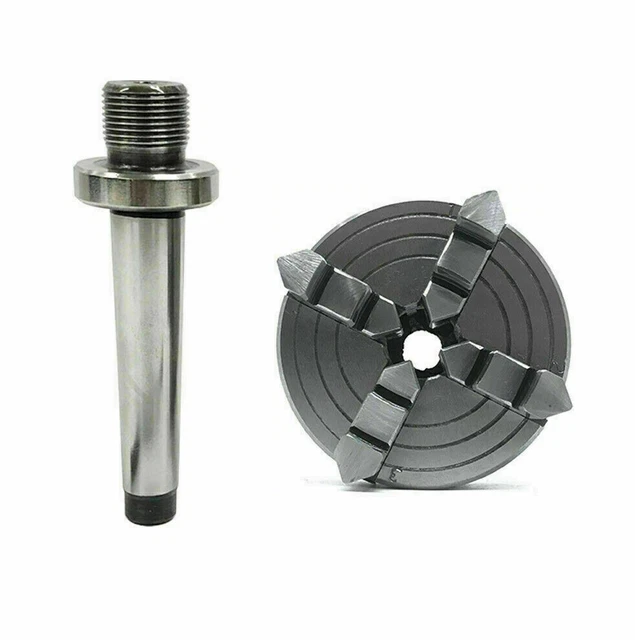 Mandrino Per Tornio A 4 Griffe K72-125, Diametro 125 Mm, Ganasce Reversibili - Accessorio Per Tornio Metallico