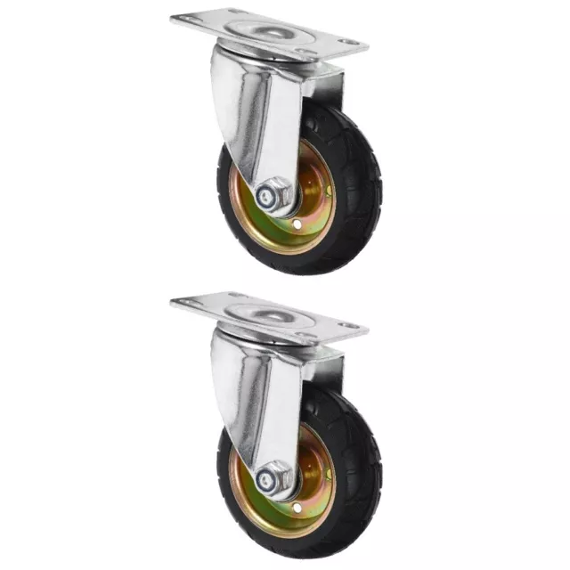 2pcs Trolley Caster Wheel Supermarket Trolley Caster Wheel Cart Wheel Outdoor