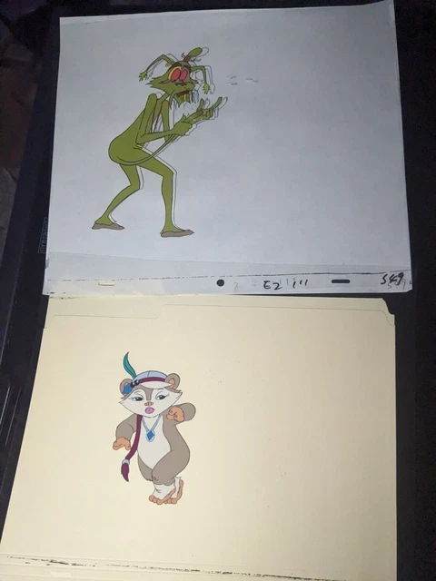 VINTAGE EWOKS animation cels BACKGROUND production art  Star Wars Animated I8