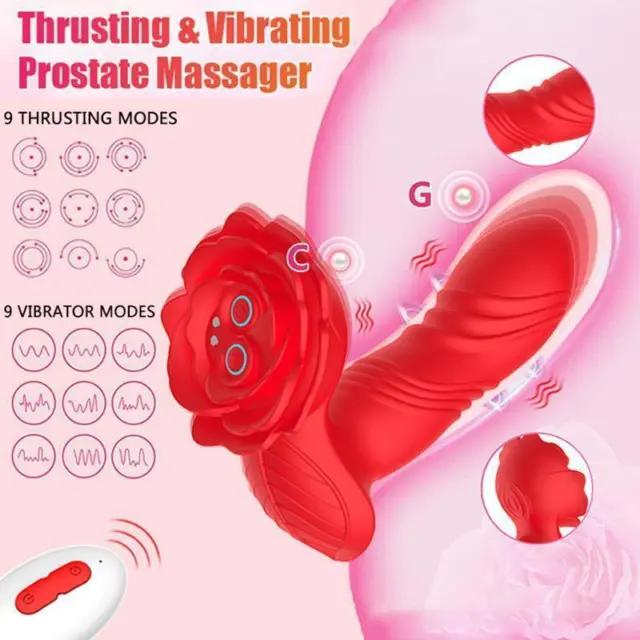Panties-Wearable-Vibrator-G-Spot-Dildo-Thrusting-SEX-Stimulator-Massage-Women