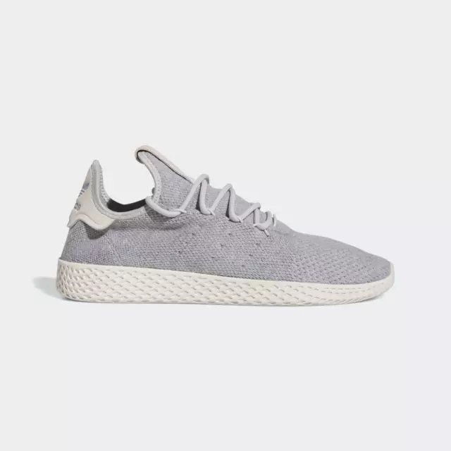 Adidas Herren Pharrell Williams Tennis Hu Schuhe IN Hellgrau Und Wolke Weiss