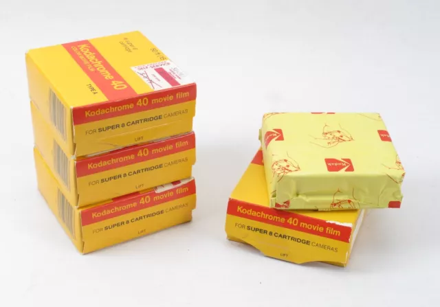 1 Roll Kodak Kodachrome 40 Super 8 Movie Film Cartridge Sealed in Box NOS Exp 86