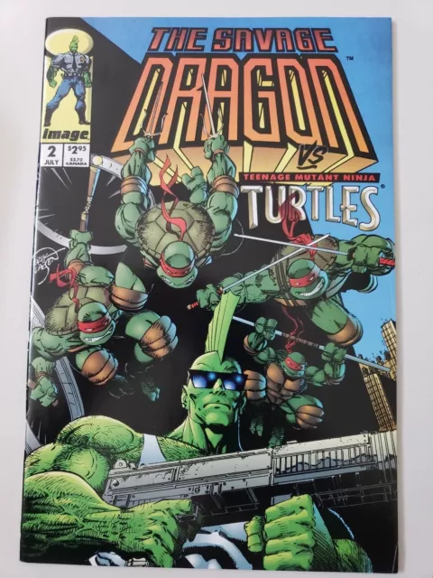 Savage Dragon Teenage Mutant Ninja Turtles Crossover 1993 #1-2 Image/Mirage Full