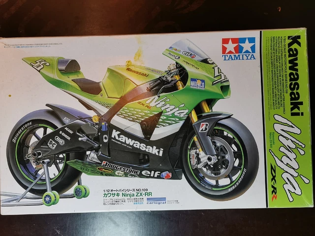 Décalcomanies Tamiya Originales Pour Maquette Moto Kawasaki Ninja 1/12 - Réf. EM14109 - Neuf