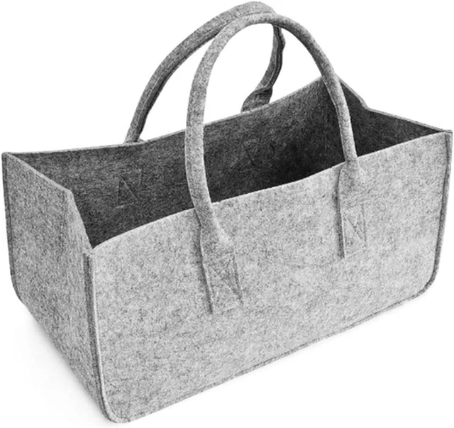 PARK SEVENTEEN Firewood Case Log Carry Storage Bag (Gray)