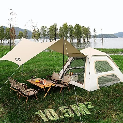4-5 Person Pop Up Tent for Family Camping,Hiking and Backpacking. Automatic