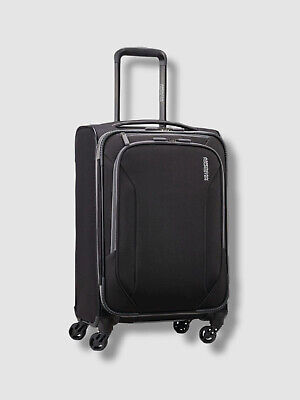 $109 American Tourister Black Luggage Bag Soft Check-in Travel Spinner Suitcase