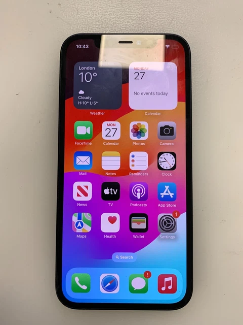 Damaged - Apple iPhone 12 - 64GB - Black - Unlocked