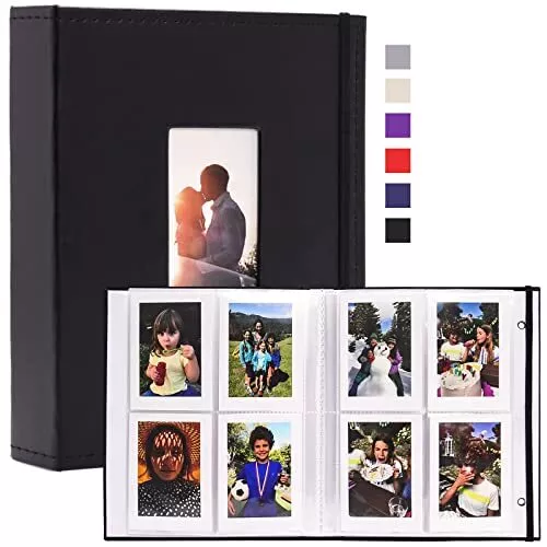 Instax Mini Photo Album Book 208 Pockets 2X3 Polaroid Photo Album for Fujifilm