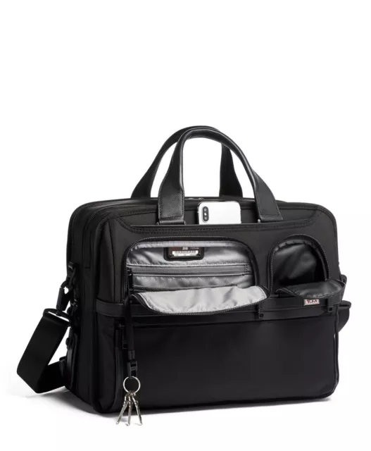 Brand NEW - TUMI Alpha 3 Expandable Organizer Laptop Briefcase (Black)