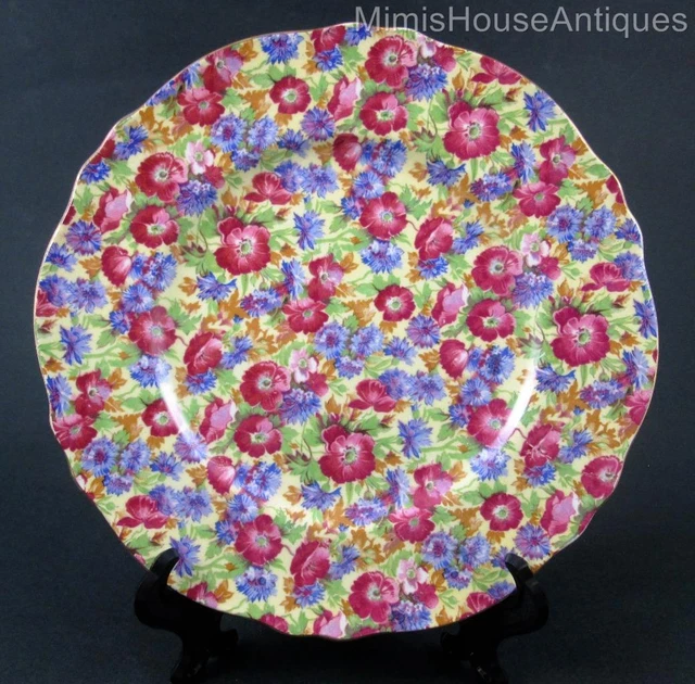 ROYALTY - 8.75" Athena LUNCHEON PLATE -  Vintage ROYAL WINTON chintz  c.1940's