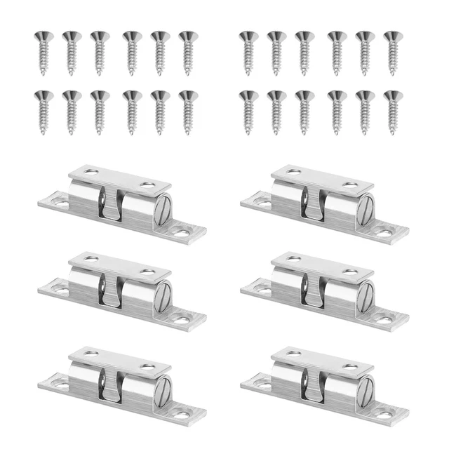 EMagTech 4 Fermagli Per Porte RV – Supporto In ABS Bianco – Per Camper E Rimorchi