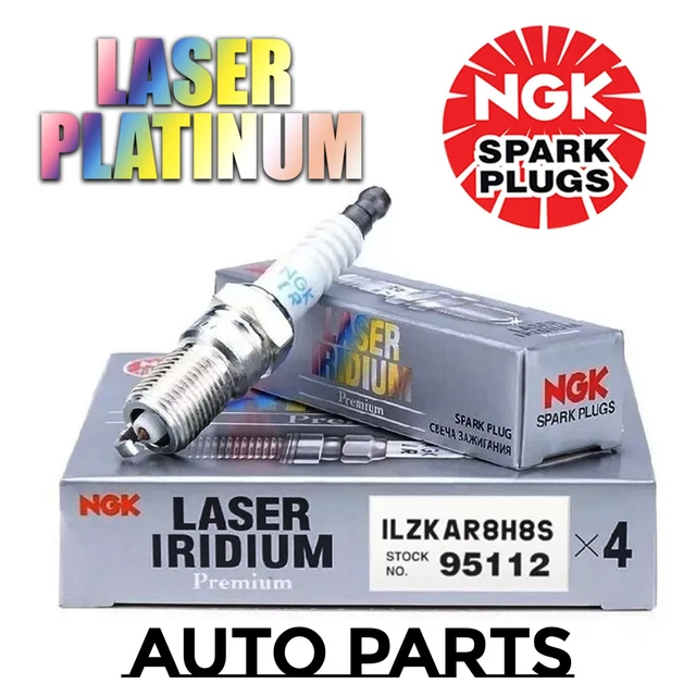 4pcs LASER IRIDIUM Spark Plugs For NGK ILZKAR8H8S 95112 Fit Honda - Foto 13