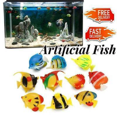 1PC Artificial Fish Fake Tropical Fish Tank Ornament Color Decor Aquarium 7C8A 2