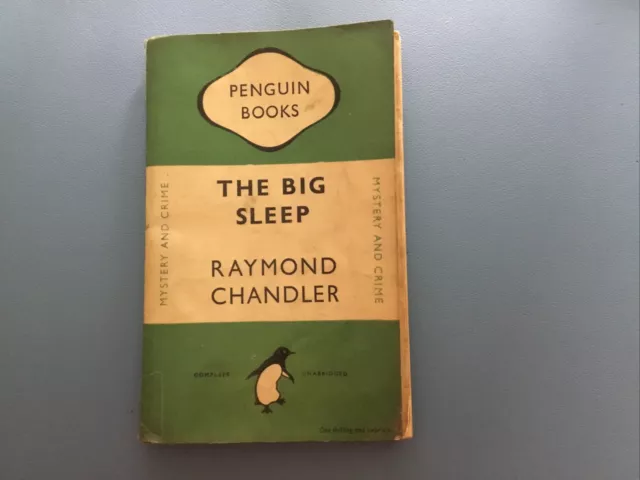 1st Edition, THE BIG SLEEP By Raymond Chandler - Penguin Green Crime Books 1948