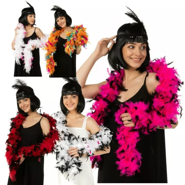 Feather Boa Garland Fancy Dress Costume Party Hen Party Burlesque 20s Gatsby