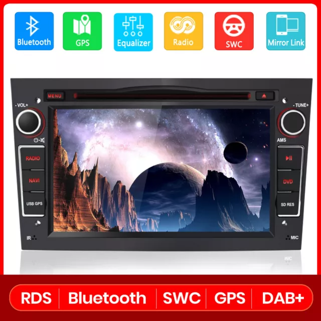 2DIN Autoradio Audio GPS NAVI Per OPEL Signum Antara Corsa Vectra DAB+ RDS CD BT