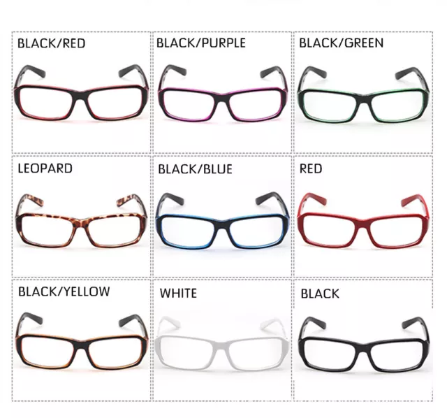 Clear Lenses Glasses Classic Vintage Nerd Geek Frames Fashion Eyewear