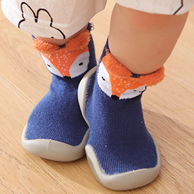 Pantofole antiscivolo bambini bambina ragazzi bambini calze cotone scarpe calde inverno 10