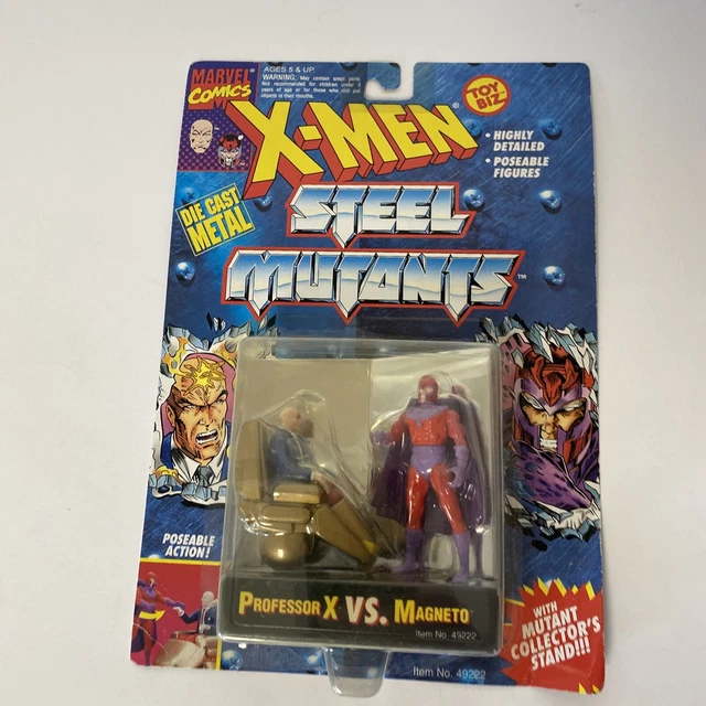 1994 TOYBIZ MARVEL X-MEN STEEL MUTANTS PROFESSOR X vs MAGNETO NEW SEALED NIP