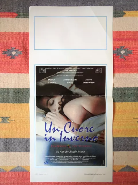 Locandina UN CUORE IN INVERNO Sautet AUTEUIL Béart Poster AFFICHE Coeur en hiver