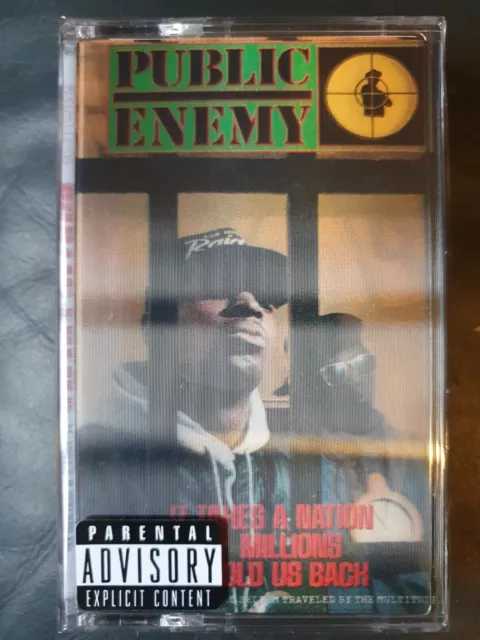 Public Enemy- It Takes A Nation Of Millions - moving cover Reissue Cassette