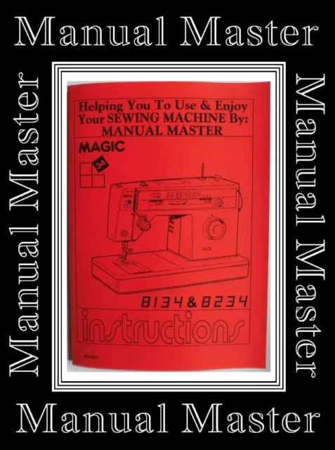 SINGER 8134 & 8234 MAGIC 34 ZigZag Sewing Machine Instruction Manual Booklet