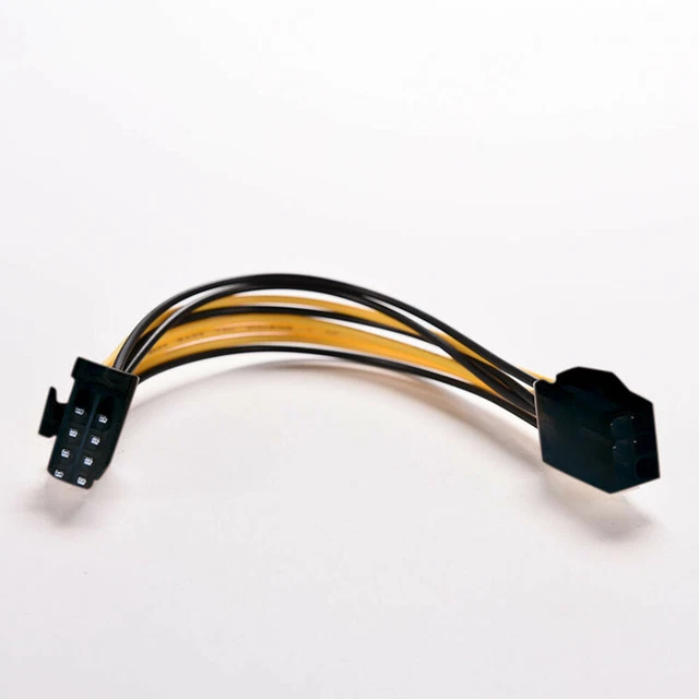 1-2pcs 6 pin to 8 pin PCI Express Power Converter Cable for GPU Video Card PCIE