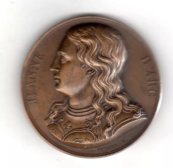 Médaille MEDAL JEANNE d'ARC ECOLE CHRETIENNE de l'AVENUE SAINT OUEN 1914 RARE